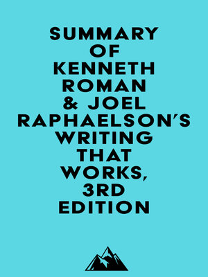 cover image of Summary of Kenneth Roman & Joel Raphaelson's Writing That Works